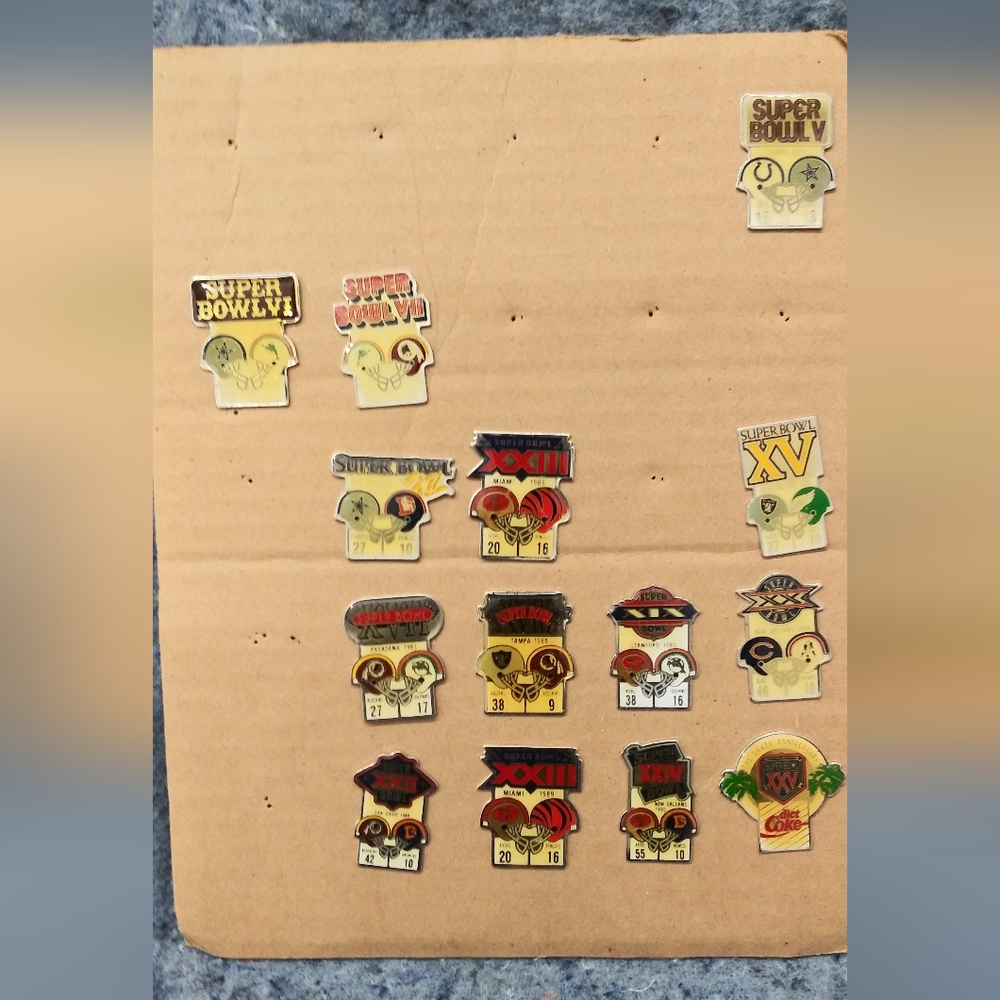 Vintage Superbowl pins